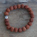 Rudraksha Mala Karkötő - Natúr