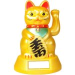 Napenergiás Integető Macska - 12cm