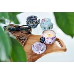 Dekorációs Szójagyertya Fém Tartóban- Karácsony - Fahéj és Narancs