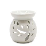 Kicsi Klasszikus Fehér Aromalámpa - Fa Kivágás