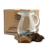 Olvasztott Üveg Fa Alátéten - Korsó