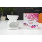 Klasszikus Fehér Aromalámpa - Virágminta