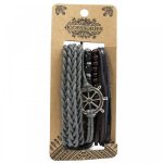 Férfias Karkötő Szettek - Bőr és Fém