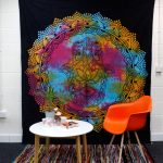 Egyszemélyes Pamut Ágytakaró- Fekete Hamsa