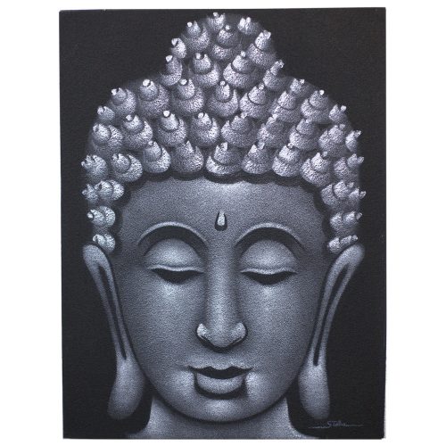 Buddha Festmény - Ezüst Homok 60x80cm