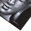 Buddha Festmény - Szürke Brokát Hatás 60x80cm