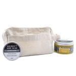 Natúr pamutvászon piperetáska Klasszikus szögletes (20x12x6 cm)