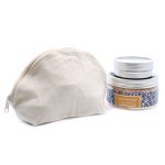 Natúr pamutvászon piperetáska Kerekített (18x10x7 cm)