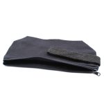 Fekete pamutvászon piperetáska Felfüggeszthető (22x12x7 cm)