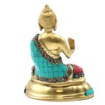 Bronz Buddha Szobor - Áldás - 15cm