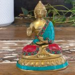 Bronz Buddha Szobor - Áldás - 15cm