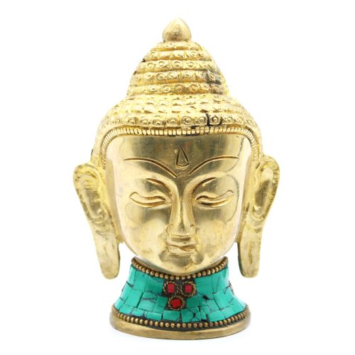 Bronz Buddha Szobor - Kis Fej - 5 cm