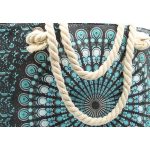 Mandala Táska Kötél Fülekkel - Sötét Türkiz