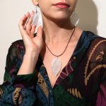 Fülbevaló Ezüst Levél