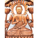Buddha és Lótusz Panel - 40cm