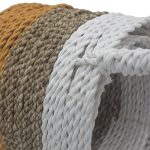 Tengerifű Fonott Kosár- Narancs-3db-os szett