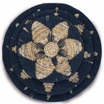 Tengerifű Kosár Dekorációs Szett - Fekete 3db-os