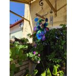 Uszadékfa Kereszt Szélcsengő (Zöld és Lila)