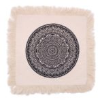 Hagyományos Mandala Párnahuzat - 60x60cm - fekete