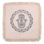 Hamsa Mandala Párnahuzat - 45x45cm - zöld
