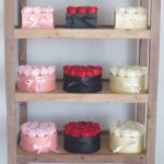 Krémszínű Rózsa Szappanvirágok négyzetes (9db) 