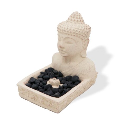 Buddha Fengshui Füstölő Állvány (krémszínű)