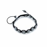 Hematit Shamballa Karkötő - Kerekített Sarkak