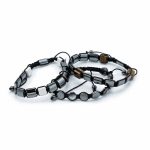 Hematit Shamballa Karkötő - Hengerek és Körök
