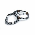Hematit Shamballa Karkötő - Tigrisszem Négyzetek