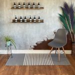 Indiai Pamut Szőnyeg - 70x170cm - Szürke