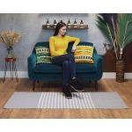 Indiai Pamut Szőnyeg - 70x170cm - Szürke