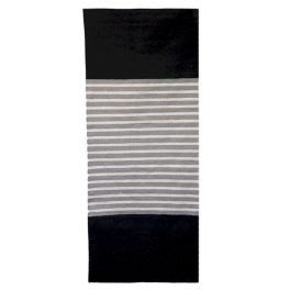 Indiai Pamut Szőnyeg - 70x170cm - Fekete-Szürke