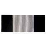 Indiai Pamut Szőnyeg - 70x170cm - Fekete-Szürke