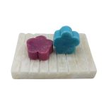 Bordázott Fehér Ónix Szappantartó