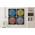 4-es szett Mandala - Brokát Részlet 30x30cm