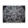 Szürke Buddha Mandala - Brokát Részlet 4db 30x40cm