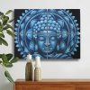 Kék Buddha Mandala - Brokát Részlet 4db 30x40cm