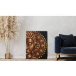 Arany Feles Buddha Mandala 60x80cm