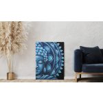 Kék Feles Buddha Mandala 60x80cm