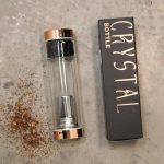 Kristálykulacs Teaszűrővel - Rózsaszín Arany - Rózsakvarc