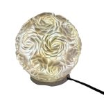 Boho Kagyló Lámpa - Gömbölyű - 15cm