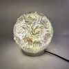 Boho Kagyló Lámpa - Gömbölyű - 15cm