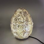 Boho Kagyló Lámpa - Ovális - 20cm
