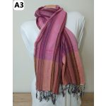  Nagy Indiai Boho Sálak - 75x180cm - Vegyes Színek Arany Szállal