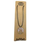 Életfa Nyakék természetes drágakővel- Rózsakvarc