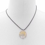 Életfa Nyakék természetes drágakővel- Karneol