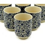 Teás Pohár - Kék Levelek (6db/készlet)