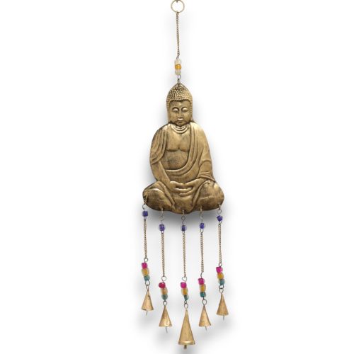 Indiai Harangjáték - Nagy Buddha, 5 Csengő - 15x65cm