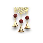 Indiai Harangjáték - Élet Virága ás Rudraksha, 3 Csengő - 6x27cm