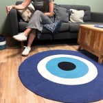 Kerek Evil Eye Szőnyeg 120cm